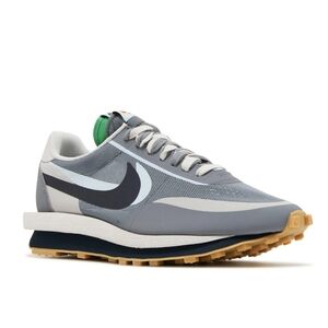 New Sacai x Clot x LDWaffle 'Kiss Of Death Nike Gray and Black Sneakers 10.5